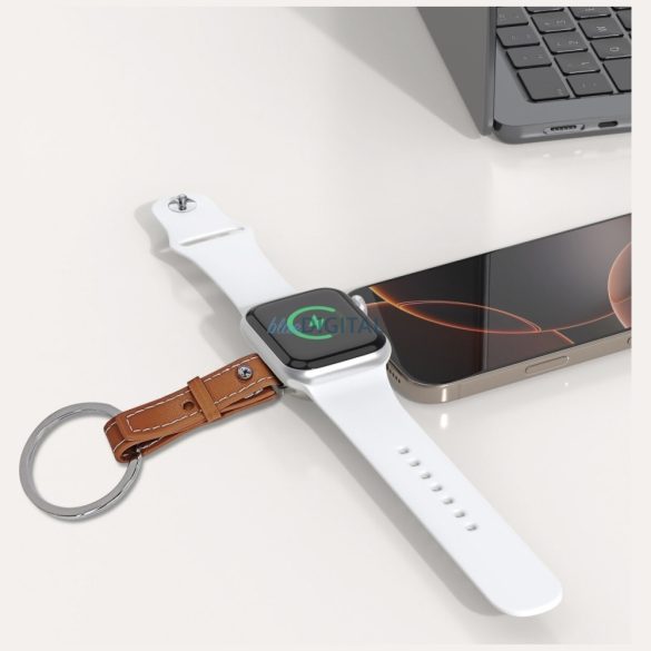 Induktív töltő 4smarts Apple Watch-hoz, ezüst színű