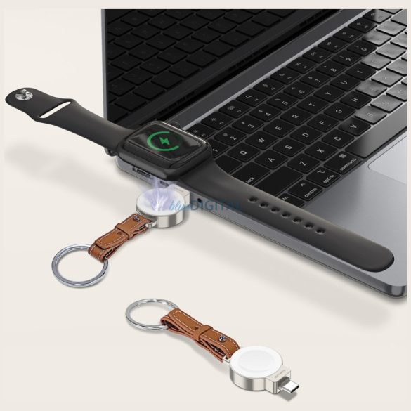 Induktív töltő 4smarts Apple Watch-hoz, ezüst színű