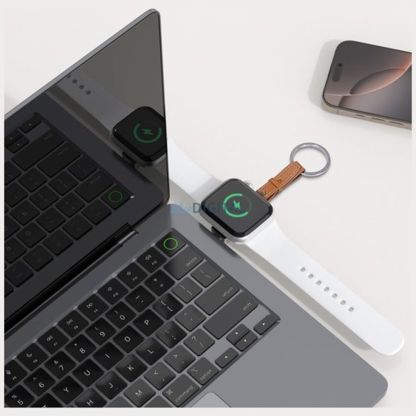 Induktív töltő 4smarts Apple Watch-hoz, ezüst színű