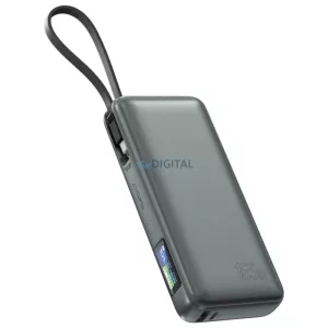4smarts Enterprise 20000mAh 165W-os powerbank beépített USB-C-kábellel, szürke