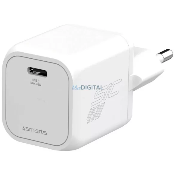 4smarts PDPlug SiC 45W USB-C fali töltő - fehér