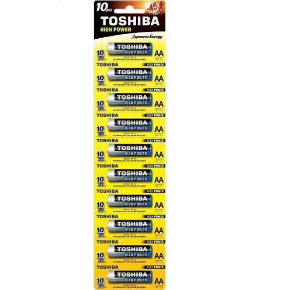 Akkumulátor Toshiba LR6 AA 1db HIGH POWER (LR6GCP BP-1X10)