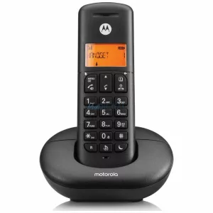Cordless landline telefon Motorola E201 fekete