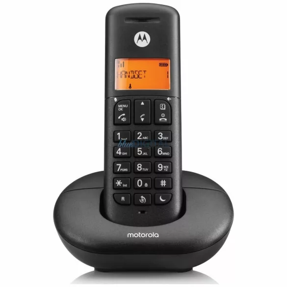 Cordless landline telefon Motorola E201 fekete