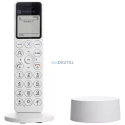 Motorola DOT411 vezeték nélküli telefon - fehér