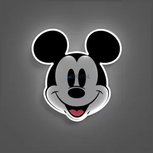 Neon Yellowpop Disney Mickey-mintás     arc