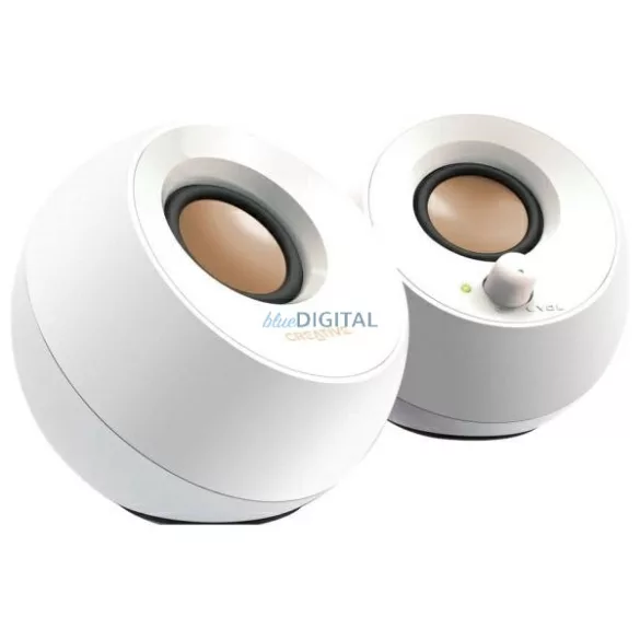Creative Pebble 2.0 Computer Speakers White  USB