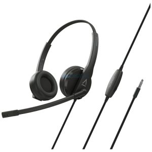 Creative HS-230 vezetékes fejhallgató mikrofonnal 3.5mm jack csatlakozóval - fekete