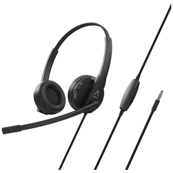 Creative HS-230 vezetékes fejhallgató mikrofonnal 3.5mm jack csatlakozóval - fekete
