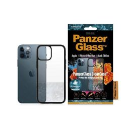   PanzerGlass ClearCase iPhone 12 Pro Max 6,7" antibakteriális fekete tok