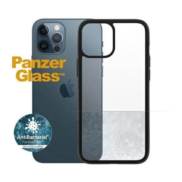 PanzerGlass ClearCase iPhone 12 Pro Max 6,7" antibakteriális fekete tok