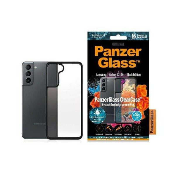 PanzerGlass ClearCase Samsung S21 G991 fekete tok