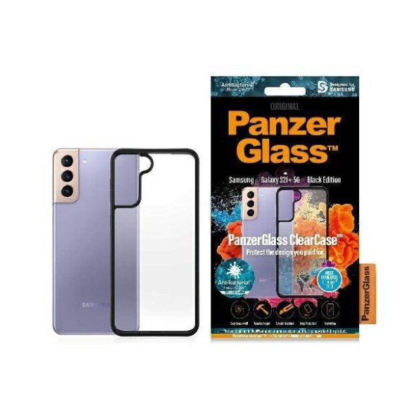 PanzerGlass ClearCase Samsung S21+ G996 fekete tok