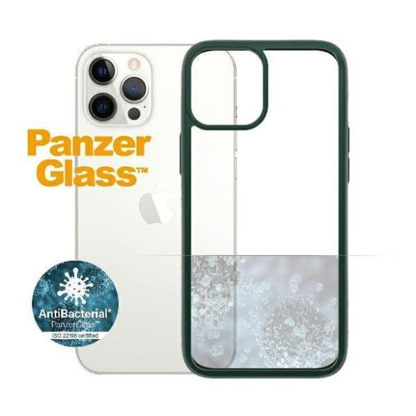 PanzerGlass ClearCase iPhone 12 Pro Max zöld AB tok