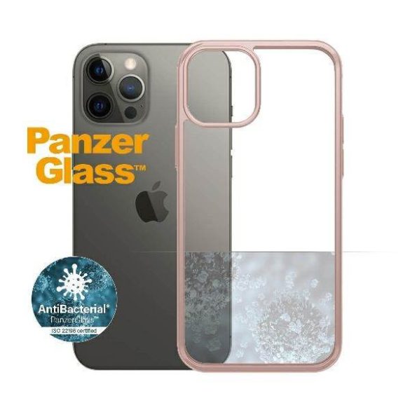 PanzerGlass ClearCase iPhone 12/12 Pro rózsaarany AB tok