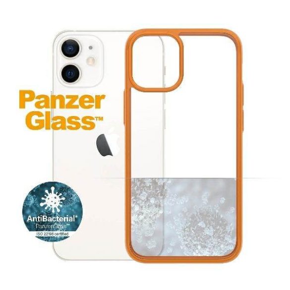 PanzerGlass ClearCase iPhone 12 Mini narancssárga AB tok