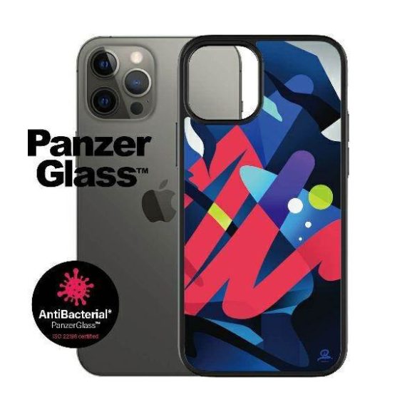 PanzerGlass ClearCase iPhone 12/12 Pro 6,1" Mikael B Limited Artist Edition antibakteriális tok