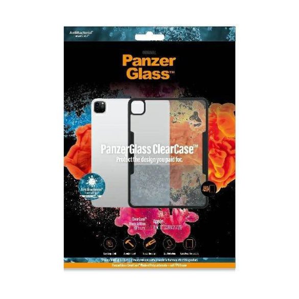 PanzerGlass ClearCase iPad 11" 2018/20 /21 antibakteriális fekete tok