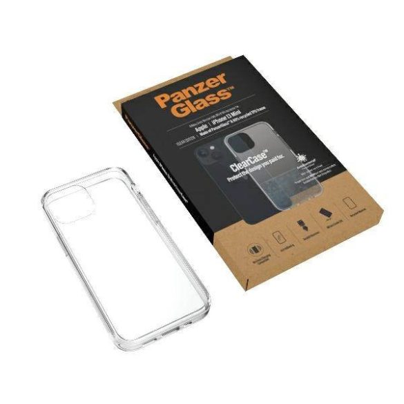 PanzerGlass ClearCase iPhone 13 Mini 5,4" antibakteriális ütésálló átlátszó tok