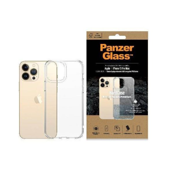 PanzerGlass keménytok iPhone 13 Pro Max 6,7" antibakteriális ütésálló átlátszó tok