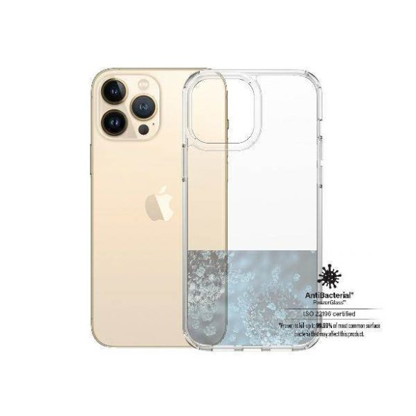 PanzerGlass keménytok iPhone 13 Pro Max 6,7" antibakteriális ütésálló átlátszó tok