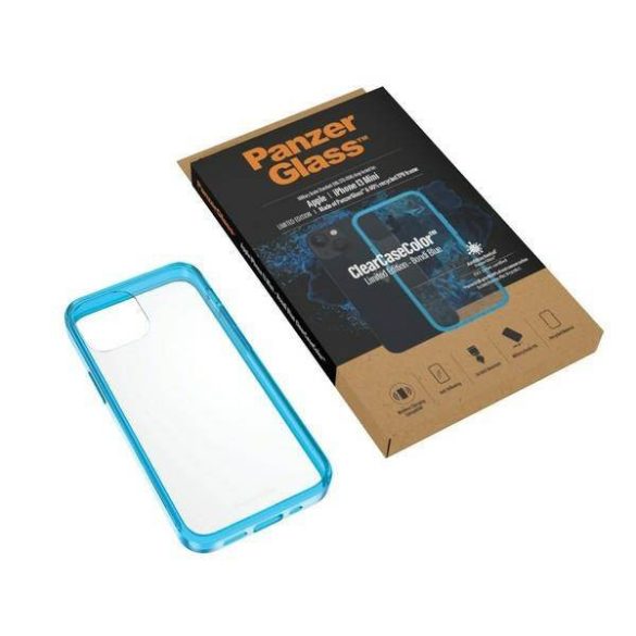 PanzerGlass ClearCase iPhone 13 Mini 5.4" antibakteriális ütésálló türkízkék tok