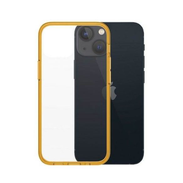 PanzerGlass ClearCase iPhone 13 Mini 5.4" antibakteriális katonai osztályú narancs tok