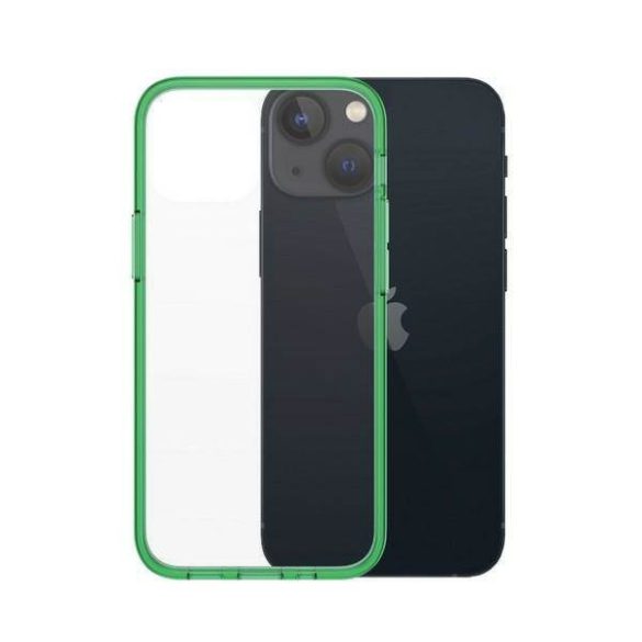 PanzerGlass ClearCase iPhone 13 Mini 5.4" antibakteriális katonai fokozatú lime tok