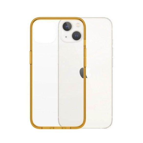 PanzerGlass ClearCase iPhone 13 / 14 / 15 6,1" antibakteriális ütésálló tok mandarin