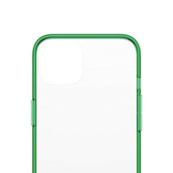 PanzerGlass ClearCase iPhone 13 / 14 / 15 6,1" Antibakteriális ütésálló tok Lime