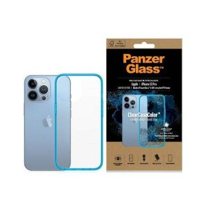 PanzerGlass ClearCase iPhone 13 Pro 6.1" antibakteriális ütésálló türkízkék  tok