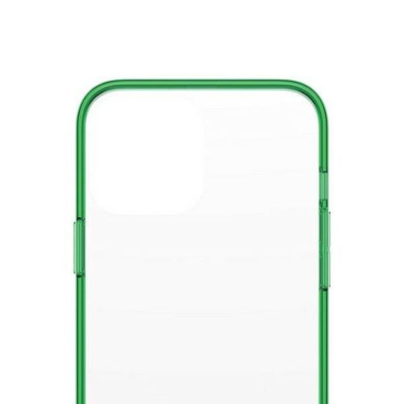 PanzerGlass ClearCase iPhone 13 Pro Max 6.7" antibakteriális ütésálló sárgászöld tok