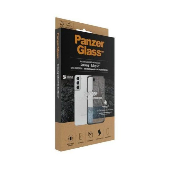 PanzerGlass keménytok Samsung S22 G901 antibakteriális ütésálló átlátszó tok