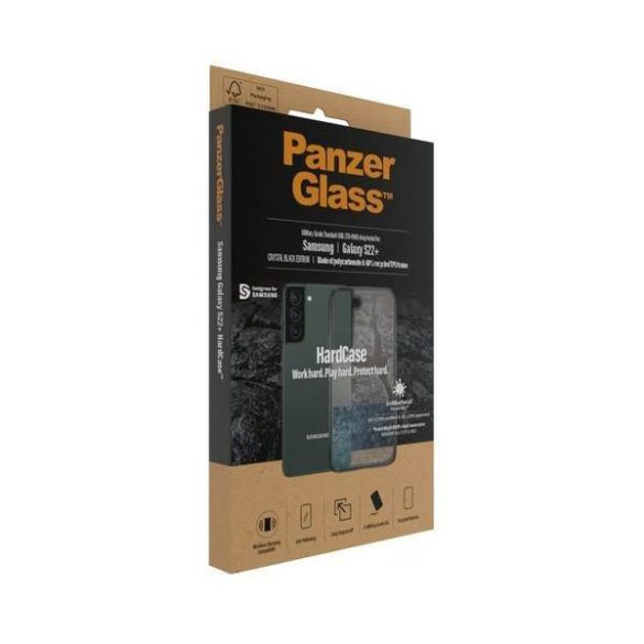 PanzerGlass keménytok Samsung S22+ G906 antibakteriális ütésálló átlátszó tok