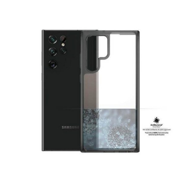 PanzerGlass keménytok Samsung S22 Ultra G908 antibakteriális ütésálló átlátszó tok