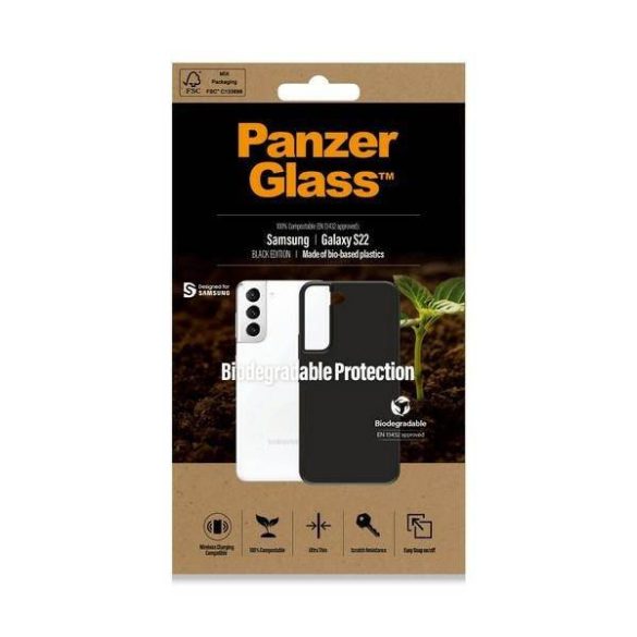 PanzerGlass biológiailag lebomló tok Samsung S22 G901 fekete