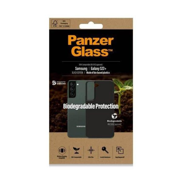 PanzerGlass biológiailag lebomló tok Samsung S22+ G906 fekete