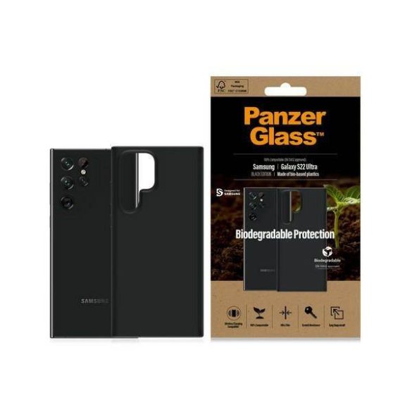 PanzerGlass biológiailag lebomló tok Samsung S22 Ultra G908 fekete