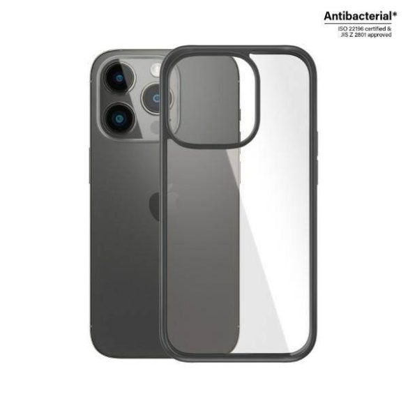 PanzerGlass ClearCase iPhone 14 Pro 6.1" antibakteriális fekete tok