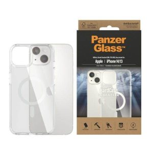 PanzerGlass keménytok iPhone 14 / 15 / 13 6,1" MagSafe antibakteriális ütésálló tok átlátszó