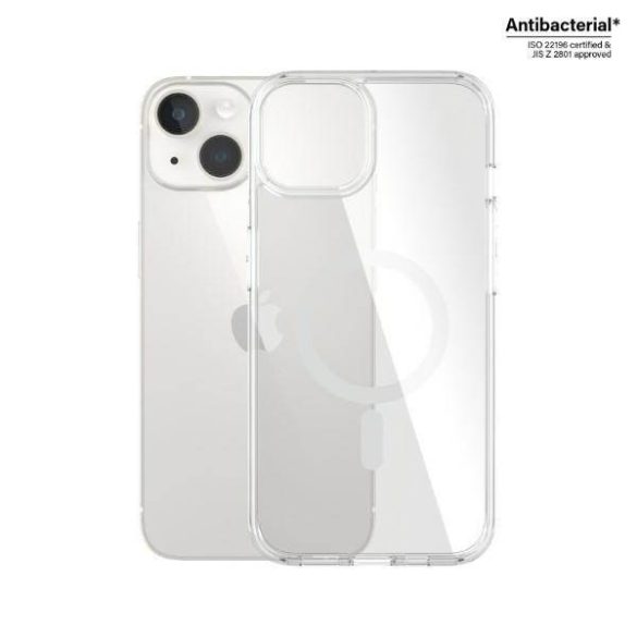 PanzerGlass keménytok iPhone 14 / 15 / 13 6,1" MagSafe antibakteriális ütésálló tok átlátszó