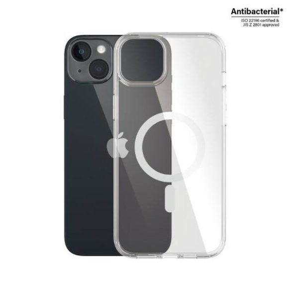 PanzerGlass keménytok iPhone 14 Plus / 15 Plus 6.7" MagSafe antibakteriális ütésálló tok átlátszó