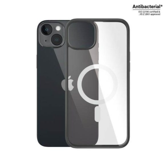 PanzerGlass ClearCase MagSafe iPhone 14 Plus / 15 Plus 6,7" antibakteriális fekete tok