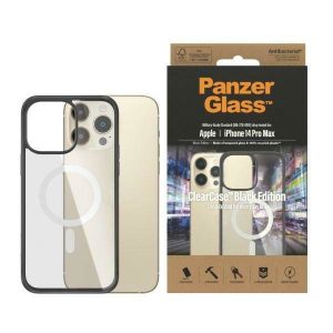 PanzerGlass ClearCase MagSafe iPhone 14 Pro Max 6,7" antibakteriális fekete tok