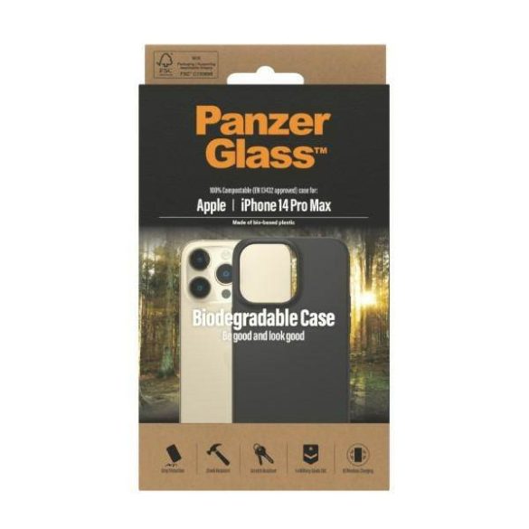 PanzerGlass biológiailag lebomló tok iPhone 14 Pro Max 6,7" fekete