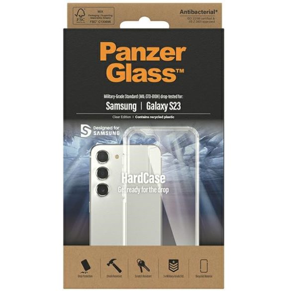PanzerGlass ClearCase Samsung Galaxy S23 S911 átlátszó 0433 tok