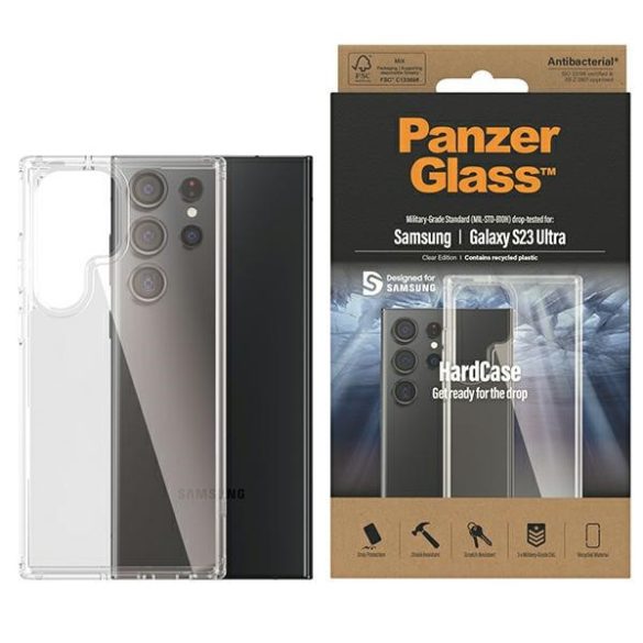 PanzerGlass ClearCase Sam Samsung Galaxy S23 UltraS918 átlátszó 0435 tok