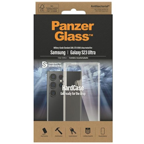 PanzerGlass ClearCase Sam Samsung Galaxy S23 UltraS918 átlátszó 0435 tok