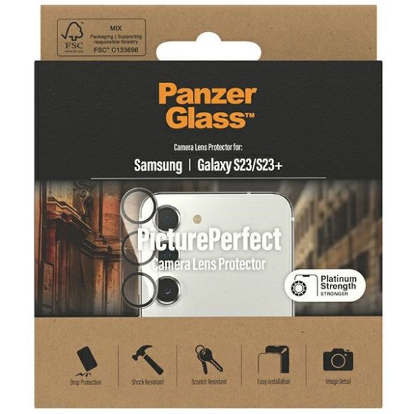 PanzerGlass Picture Perfect Samsung Galaxy S23 S911 / Samsung Galaxy S23+ S916 0439 kamera objektív fólia