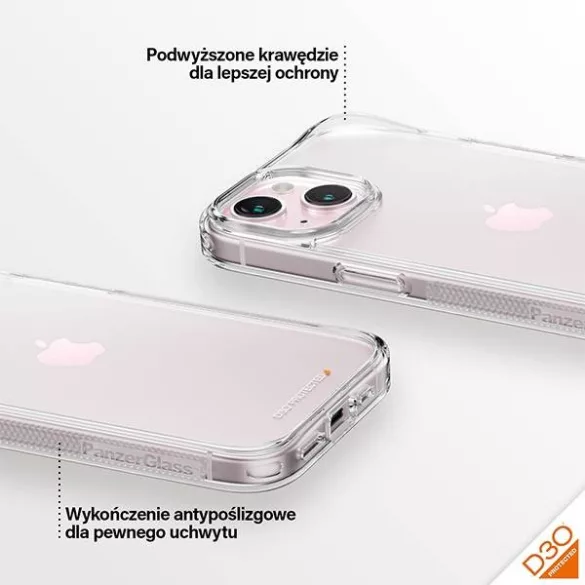 PanzerGlass HardCase tok iPhone 15 - átlátszó